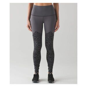 lululemon athletica Gray Patterned Leggings